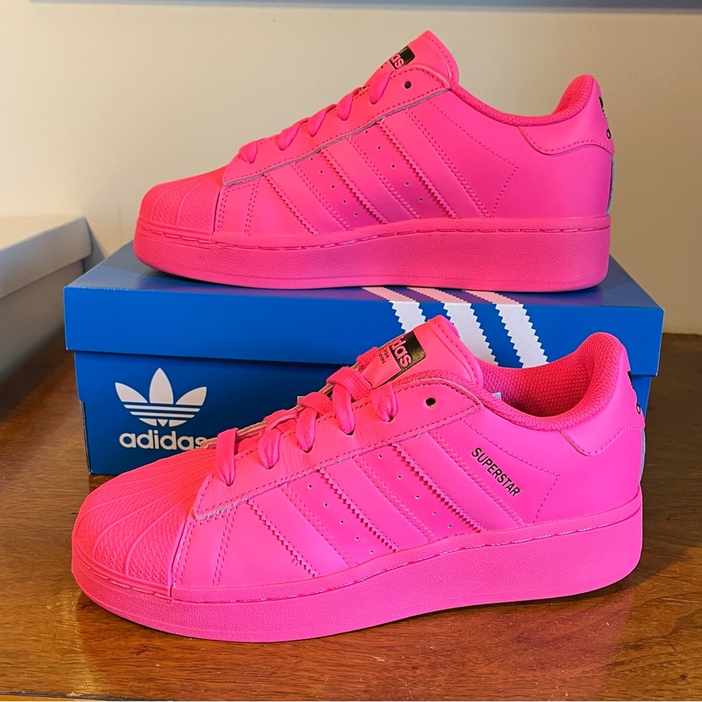 ADIDAS Women's Pink Superstar XLG Shoes